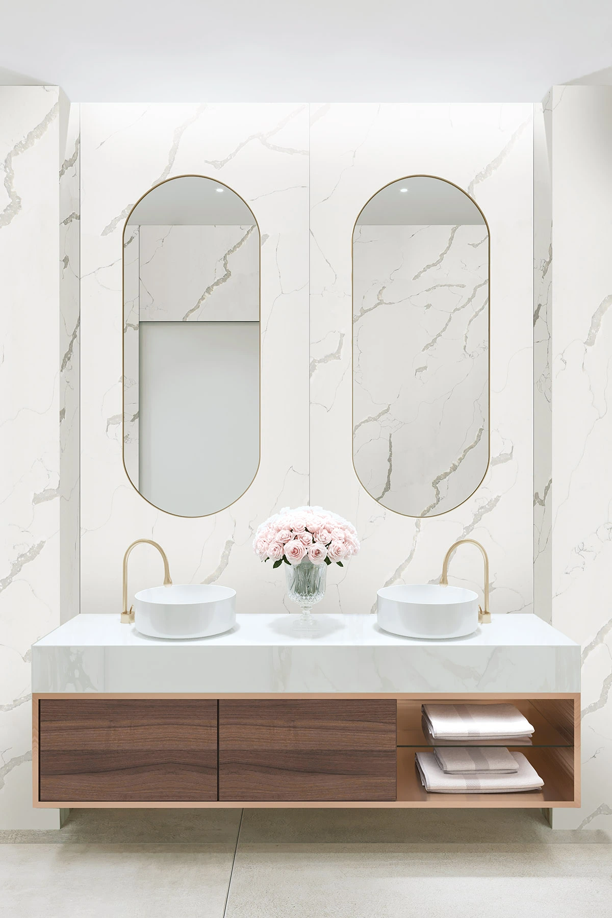 SPC Wall pentru placarea peretilor - Panou decorativ SPC pentru perete Kronospan Rocko Wall R101 Statuario 123 x 280 cm, 4 mm