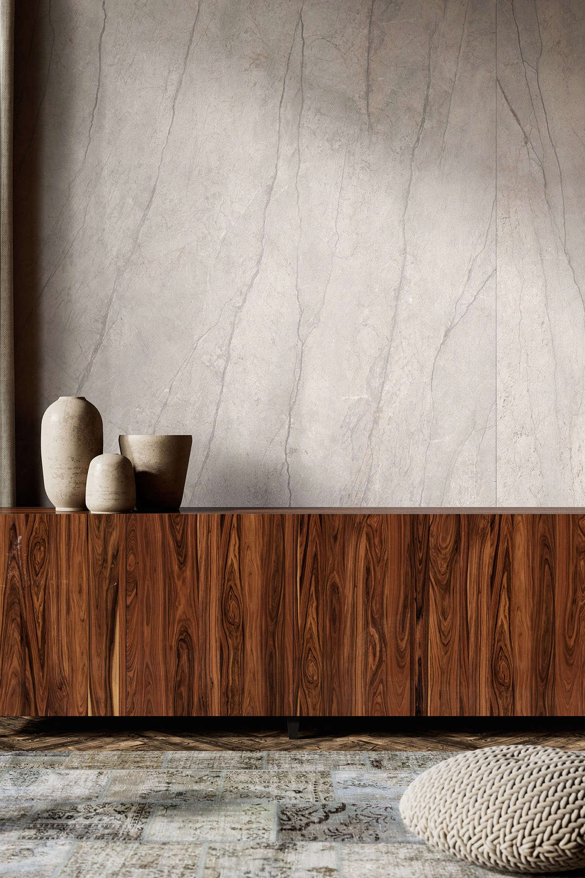 SPC Wall pentru placarea peretilor - Panou decorativ SPC pentru perete Kronospan Rocko Wall R155 Elphain 123 x 280 cm, 4 mm