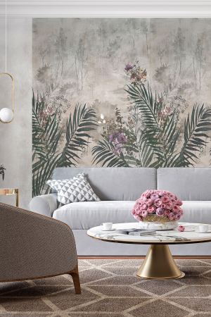 SPC Wall pentru placarea peretilor - Panou de perete Rocko Tiles R161A Golden Cane A – Design botanic vibrant