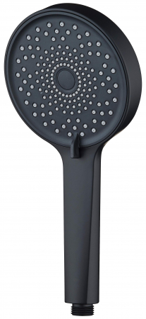 Baie - Pară de duș, rotund, 3-funcții, Deante, ALPINIA,Negru