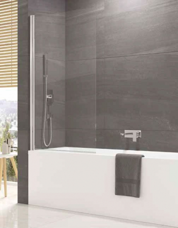 Paravane de cada - Paravan de cada mobil Sanswiss Ocelia 80x140 cm, profil crom, sticla transparenta