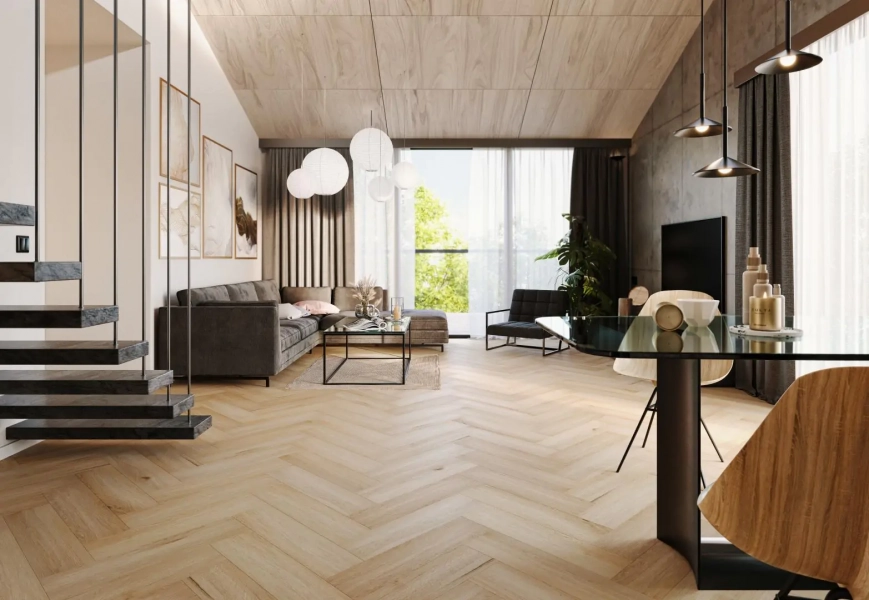 Parchet SPC plăcile de vinil Arbiton Amaron Herringbone - YANKEE - 5mm/0.55mm