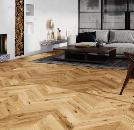 Barlinek parchet Stejar Raisins Chevron 130 [2]