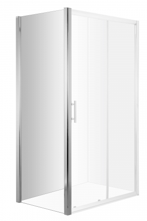 Panouri si usi de dus - Perete de duș, lateral, 90 cm, Deante, Cynia,Cromat