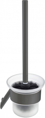 Accesorii baie - Perie toaletă, montare pe perete, Deante, Silia,Titanium