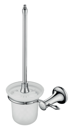 Accesorii de baie - Perie WC Lacrima cu suport sticla mata/crom
