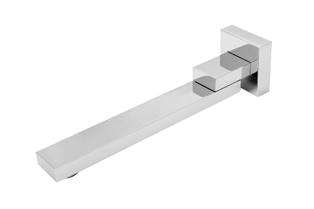 Pipe pt curgere - Pipa mobila rectangulara Inula, pentru baterie incastrata, 260 mm, 1/2", crom