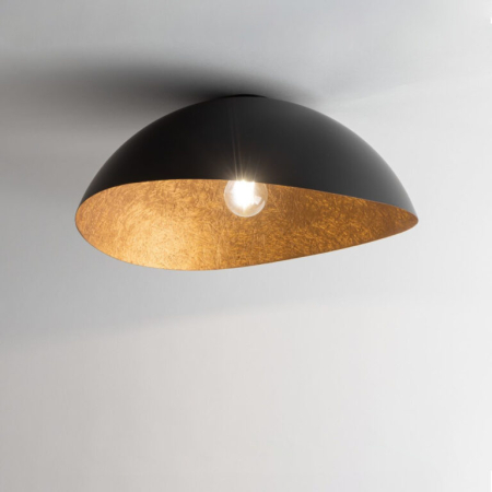 Plafonieră SIGMA SOLARIS S Negru–Cupru, Oțel + Compozit Mineral, Design Modern, 1xG9 [1]
