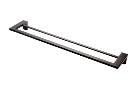 Accesorii de baie - Portprosop dublu Piazza 600 mm, negru