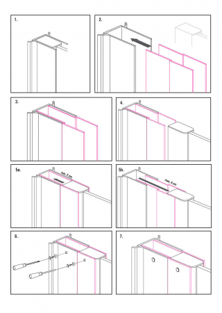 Profil extensie, cu accesorii de instalare, 200 cm [1]