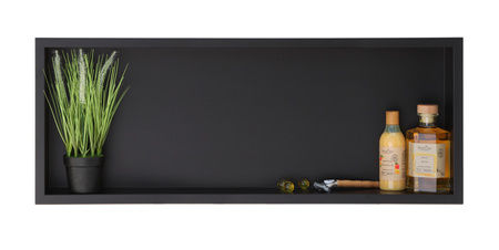 Baie - Raft Încastrat Balneo Wall Box One Black – Oțel Inoxidabil & Teflon Negru