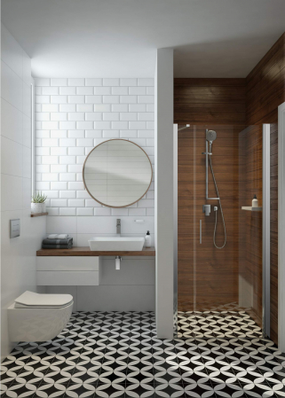 Ușă de duș, încastrat, 110 cm - prins cu balamale [3]