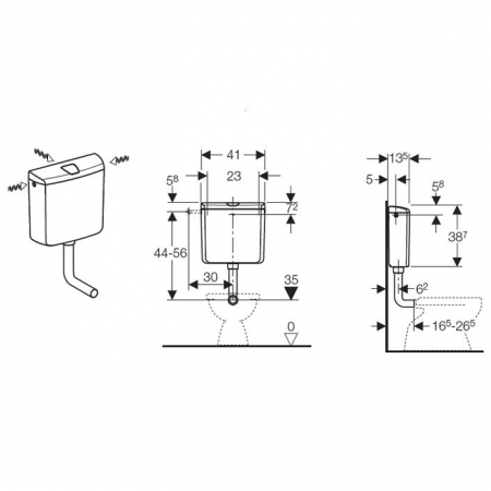 REZERVOR SEMIINALTIME GEBERIT AP 110 CAL.I [1]