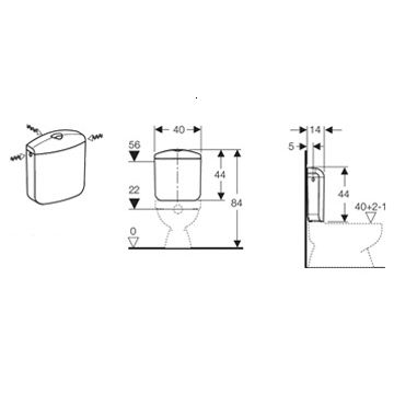 REZERVOR SEMIINALTIME GEBERIT AP 117 AG CAL.I [1]