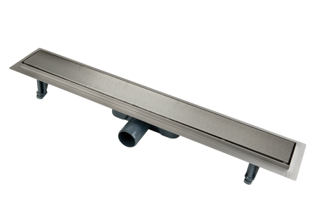 Rigole de pardosea - Rigola dus liniara, montaj in pardosea, 60 cm, grilaj otel inox reversibil pentru placare, inox