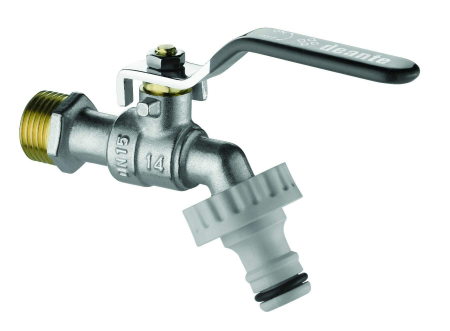 Accesorii diverse - Robinet cu bilă, tip de evacuare de grădină, cu adaptoare - 3/4&quot;, Deante, ,Cromat