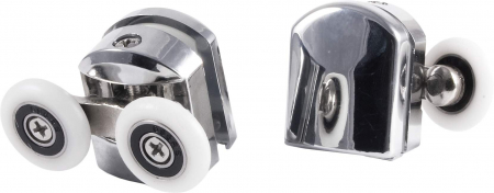 Pare, furtunuri si accesorii dus - Role superioare, dublu, pentru sticle de 5 mm - FI 23 mm