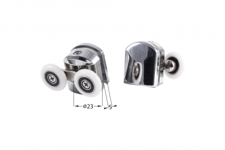 Role superioare, dublu, pentru sticle de 5 mm - FI 23 mm [1]