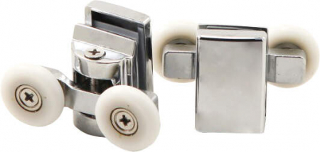 Pare, furtunuri si accesorii dus - Role superioare, dublu, pentru sticle de 6 mm - FI 23 mm