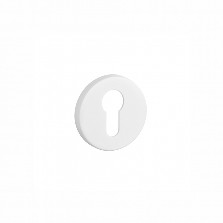 Usi si manere - rozeta APRILE R SLIM 7MM ALBA - alb mat PZ