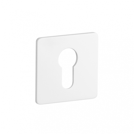 Rozete pentru manere - Rozeta STERK KVADRAT 1711 ULTRA SLIM 3MM WH - alb mat PZ