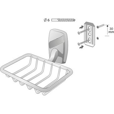 SAPUNIERA DUS OREGON MICA CROM SATIN [1]