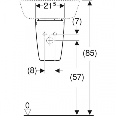 SEMIPIEDESTAL GEBERIT SELNOVA COMPACT [2]