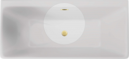 Set de accesorii, pentru cadă - dop și preaplin, Deante, Bathtub,auriuiu [1]