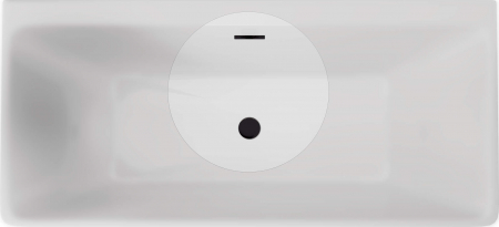 Set de accesorii, pentru cadă - dop și preaplin, Deante, Bathtub,Negru [1]