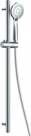 Set de duș, 3-funcții, cu bară glisantă, Deante, ARNIKA,Cromat