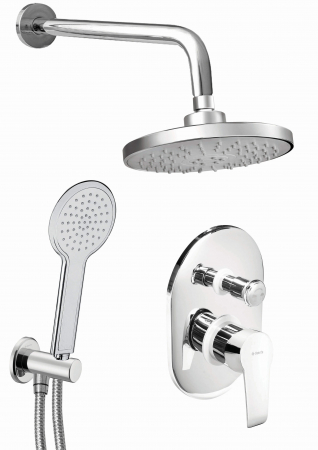 Seturi baterii - Set de duș cu montare îngropată, Deante, ,Cromat