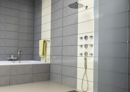 Set de duș cu montare îngropată, cu baterie cu termostat, Deante, ,Cromat [1]