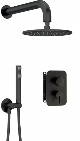 Baterii dus - Set de duș cu montare îngropată, cu BOX pentru baterie - cu pălărie de duș