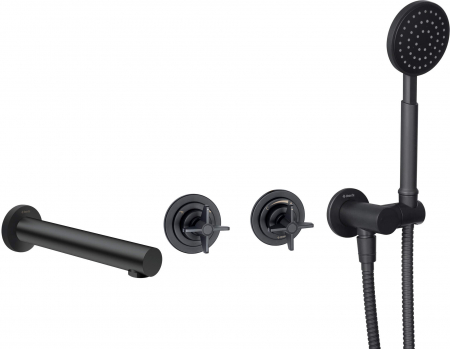 Baterii dus - Set de duș cu montare îngropată, cu gură de baie, Deante, ,