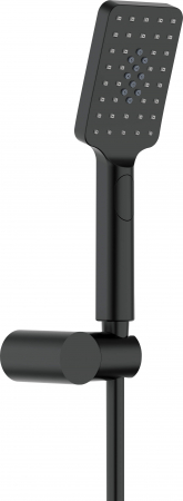 Baie - Set de duș, cu suport fix, Deante, ALPINIA,Negru