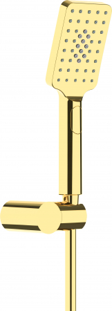 Baie - Set de duș, cu suport fix, Deante, ALPINIA,auriu