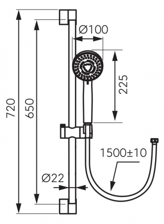 SET DUS INULA, CU  BARA CULISANTA, FURTUN SI PARA DUS 3 FUNCTII, NEGRU [1]