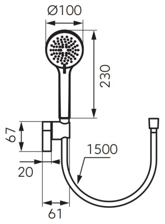 SET DUS INULA, CU SUPORT, FURTUN SI PARA DUS 3 FUNCTII, NEGRU [1]