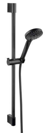 Seturi de dus - Set dus bara culisanta Inula, furtun si para dus 3 functii, negru