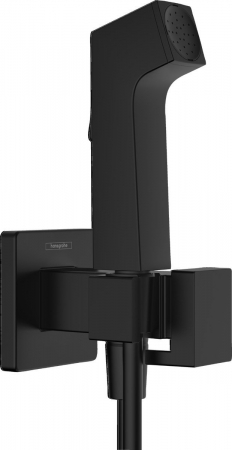 Seturi de dus - SET DUS INCASTRAT IGIENA INTIMA E CU MIXAJ, SUPORT DUS, FURTUN 1,25M, NEGRU MAT ( NECESITA CORP INCASTRAT 29235180)