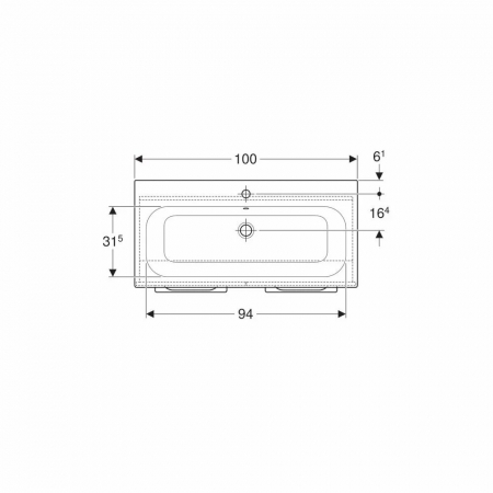 SET LAVOAR CU MARGINE INGUSTA SI MOBILIER SELNOVA SQUARE CU 2 USI 100 LAVA [1]