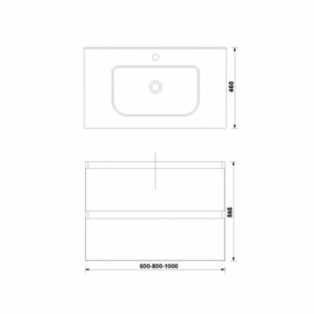 MOBILIER DAILY 80X46X56.5 GALET LUCIOS, 2 SERTARE,CU LAVOAR [1]