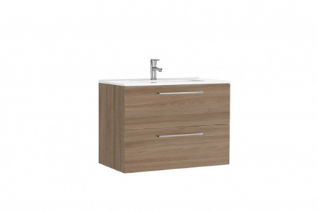 Seturi mobilier baie - MOBILIER HANDY 80X46X56.5 NOGAL, 2 SERTARE,CU LAVOAR