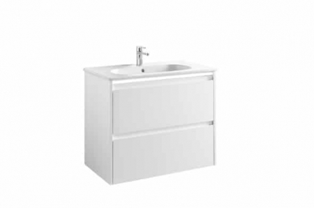 Baie - MOBILIER KLEA SUSPENDAT 78,5X45 CM,ALB,2 SERTARE  CU LAVOAR KLEA 81X46 CM, ALB
