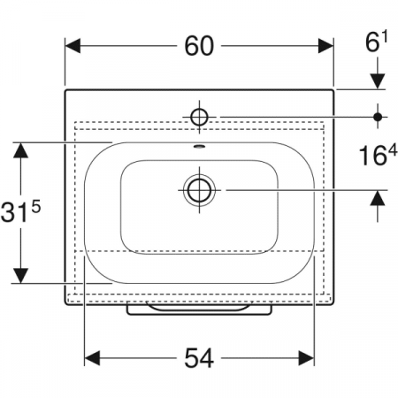 SET LAVOAR CU MARGINE INGUSTA SI MOBILIER SELNOVA SQUARE CU O USA 60 NUC AMERICAN HICKORY [1]