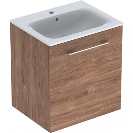 Seturi mobilier baie - SET LAVOAR CU MARGINE INGUSTA SI MOBILIER SELNOVA SQUARE CU O USA 60 NUC AMERICAN HICKORY