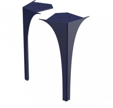 Dulapuri baza si blaturi lavoar - SET PICIOARE FATA MOBILIER LOUIS 102 (2 BUC), 27.5 CM, BLEUMARIN MAT