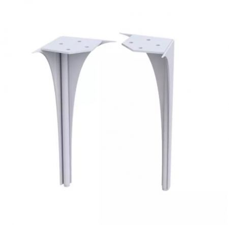 Dulapuri baza si blaturi lavoar - SET PICIOARE SPATE MOBILIER LOUIS (2 BUC), 27.5 CM, ALB LUCIOS