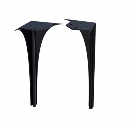 Dulapuri baza si blaturi lavoar - SET PICIOARE SPATE MOBILIER LOUIS (2 BUC), 27.5 CM, NEGRU LUCIOS