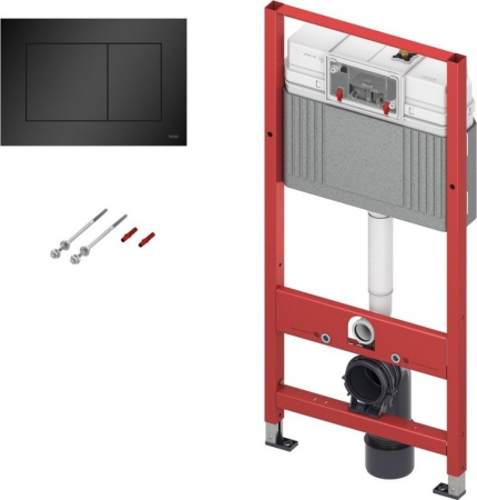 Rezervoare incastrate - MODUL WC TECEbase CU REZERVOR BASE, INCLUDE CLAPETA TECEnow NEGRU MAT 9240407, SISTEM DE FIXARE INCLUS